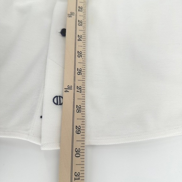 David Donahue Mens 16.5-32/33 White Knit Dress Shirt Trim Fit Long Sleeve - Picture 8 of 10